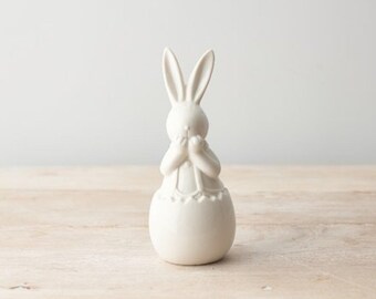 Bunny in egg ceramic