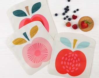 Snack Bags - Set of 3 (Various Designs)