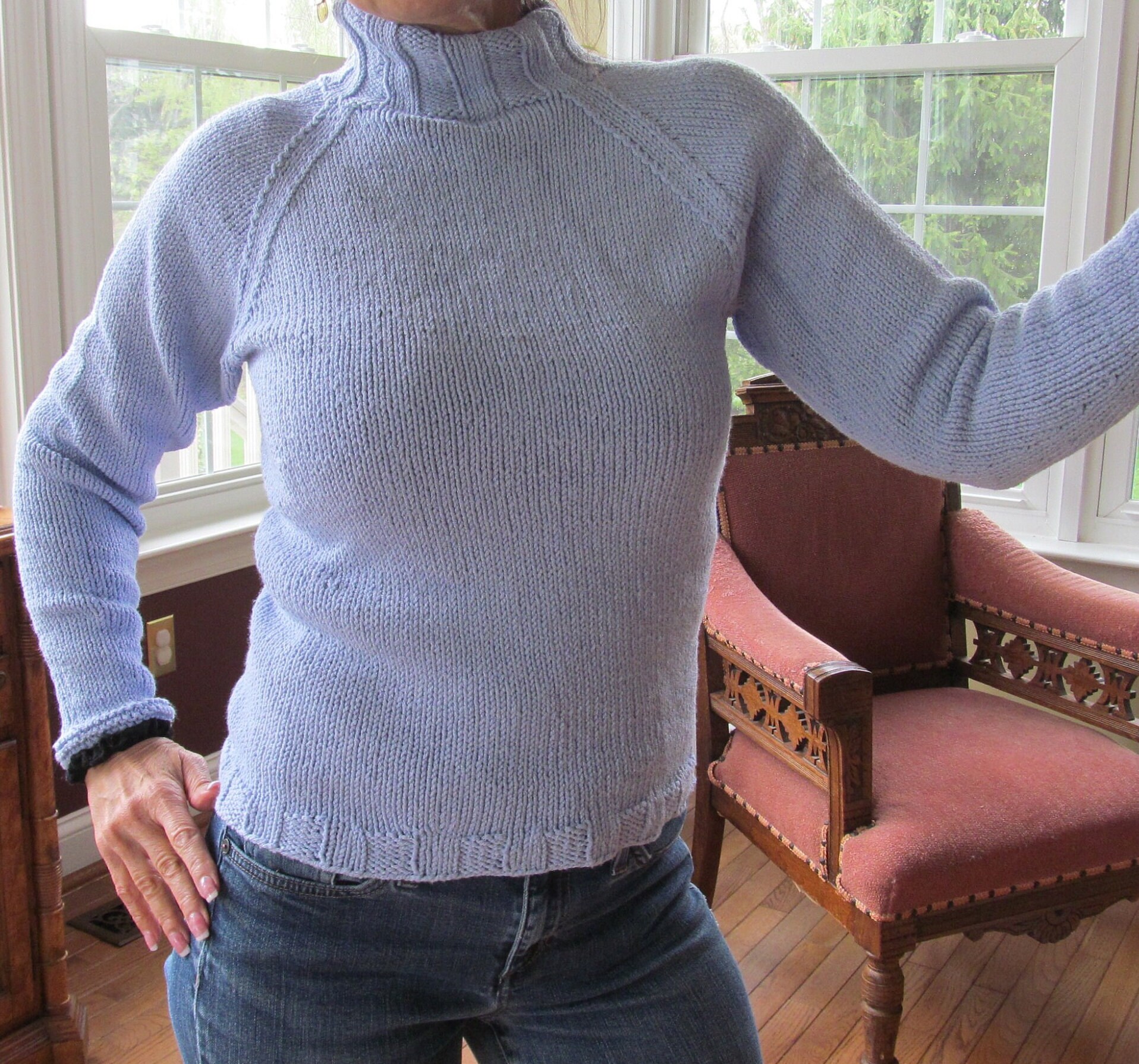 Periwinkle Sweater - Etsy