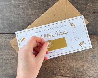 Personalised Scratch Reveal Gift Card, Surprise Occasion