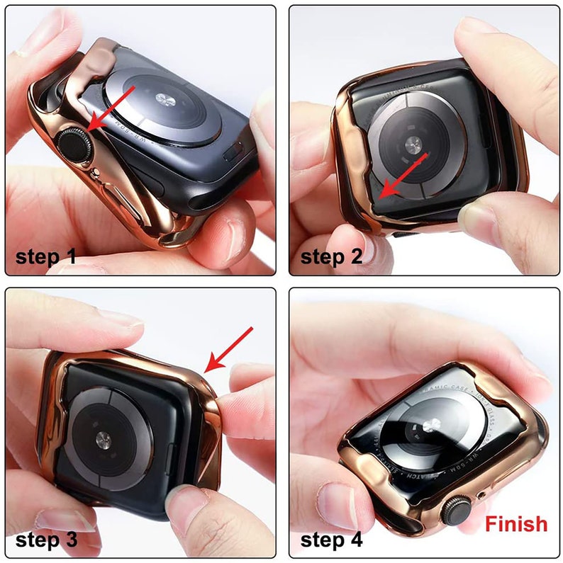 Case With Screen Protector for Apple Watch Series Etsy