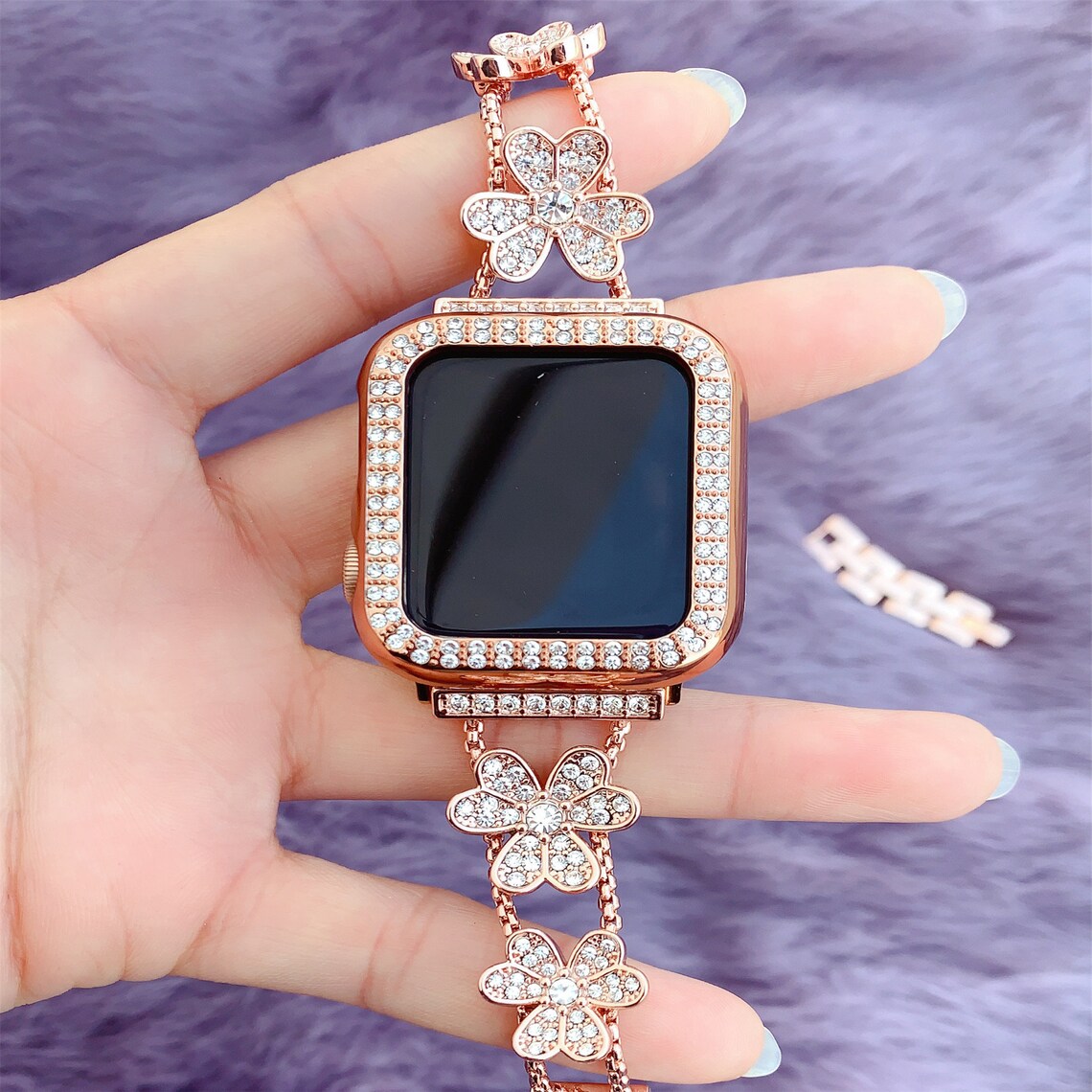 Bling Bands Compatible with Apple Watch Band 44mm 40mm 42/38 Etsy