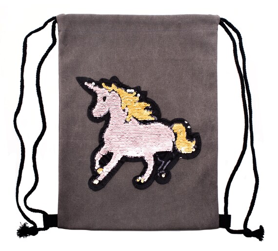 unicorn flippy backpack