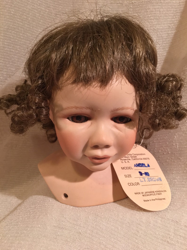 Vintage angela Doll Wig by Global Dolls Size 910 Etsy UK