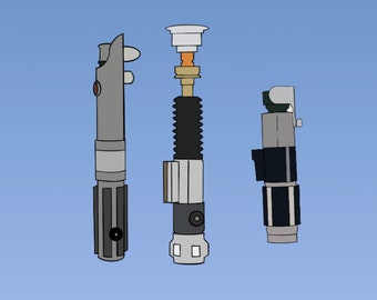 Naklejki z mieczami świetlnymi Jedi