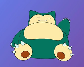 Naklejka Snorlax