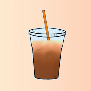 Iced Coffee Sticker *Dunkin Inspired*