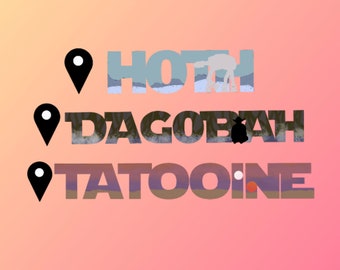 Naklejki Star Wars Destination