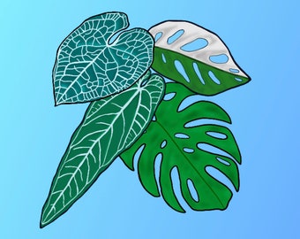 Zestaw naklejek z liśćmi