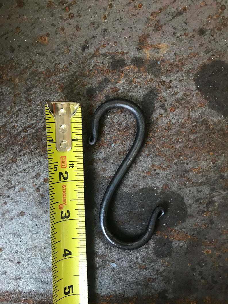 S Hooks / Black / Small / Decorative / Wrought Iron / Hand Etsy