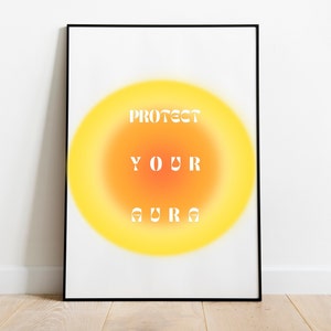 AURA POSTER Wall Decor Art |  | MINIMALIST | Retro Aura Poster | Affirmations | Spiritual Wall Art | Instant Digital Download