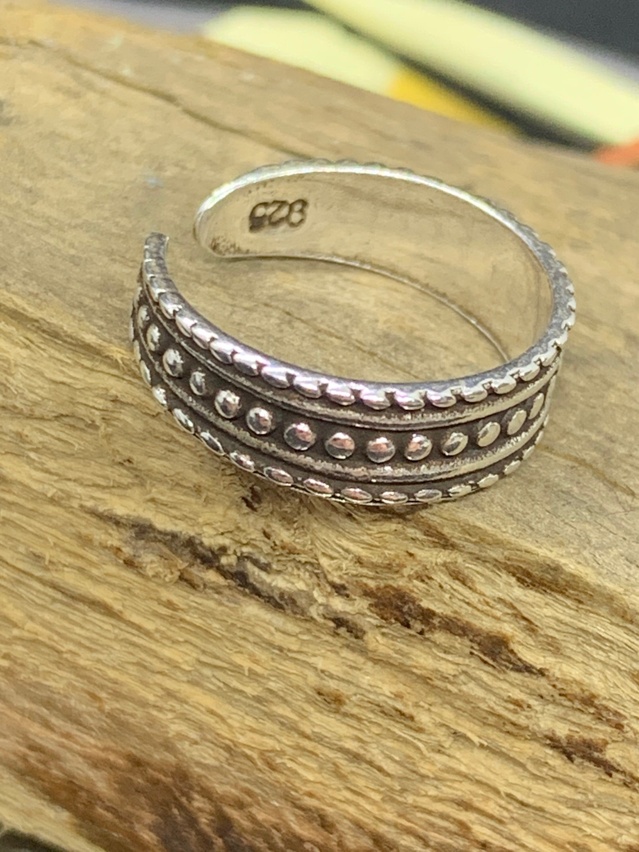 etsy sterling silver toe rings
