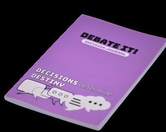 Debate It! - Decision Journal | Helping you make better decisions | Structured and logical method | Decide your destiny | Stocking Filler!