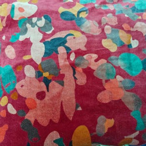 Velvet Fabric Handmade Indian Fabric velvet fabric for upholstery curtain cushion dress making velvet fabric Floral print
