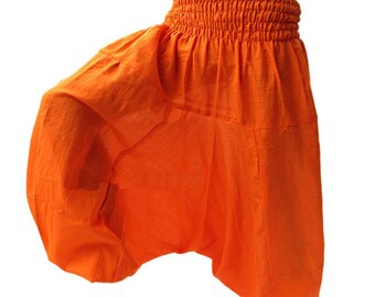 Handmade Cotton Harem Pants: Unisex Boho Hippie Trousers