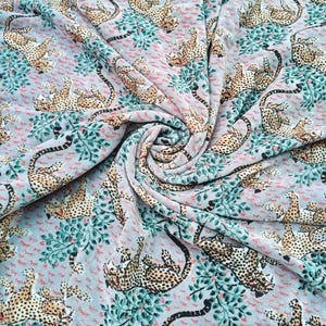 Velvet Fabric Floral Velvet Fabric Indian Fabric printed velvet fabric for upholstery curtain cushion dress making velvet Grey Panther Print
