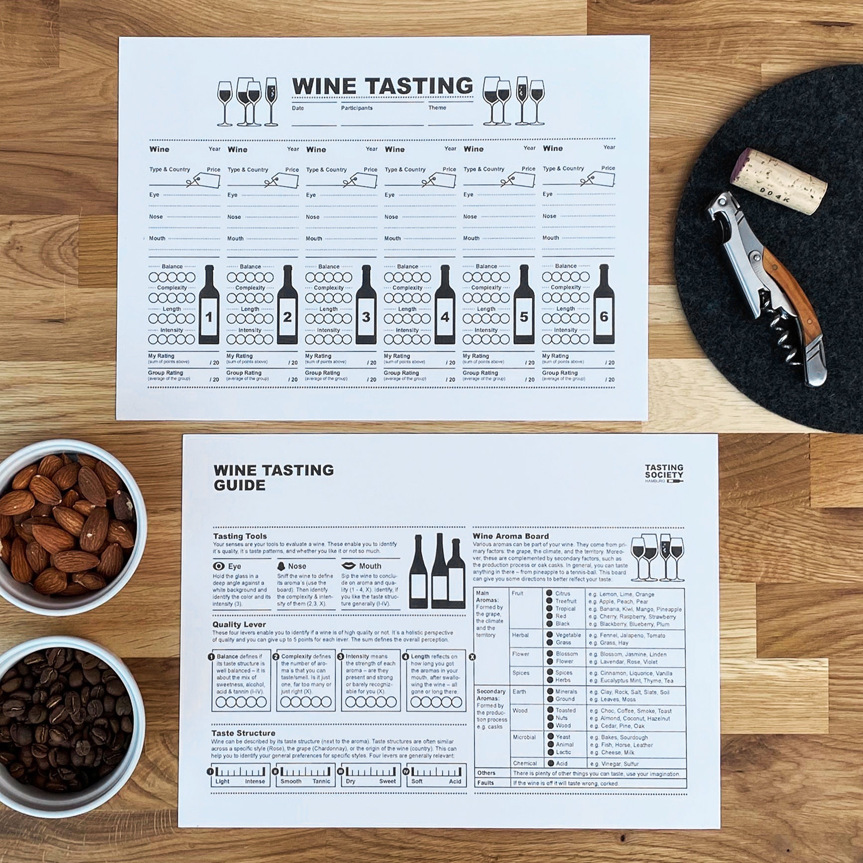 Wine Tasting Pro Printable Guide Etsy