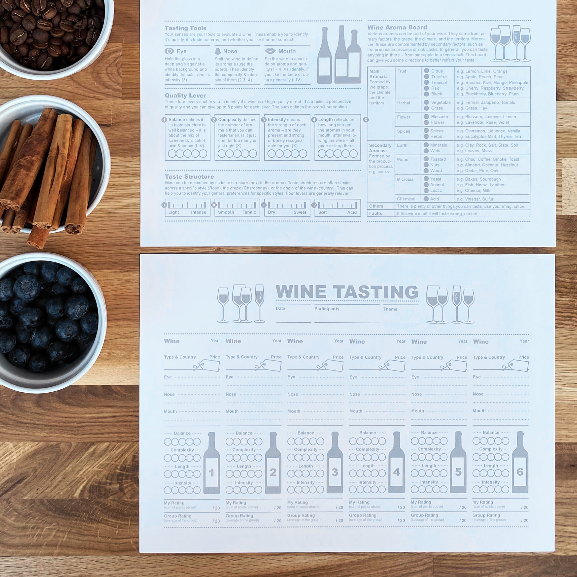 Wine Tasting Pro Printable Guide - Etsy
