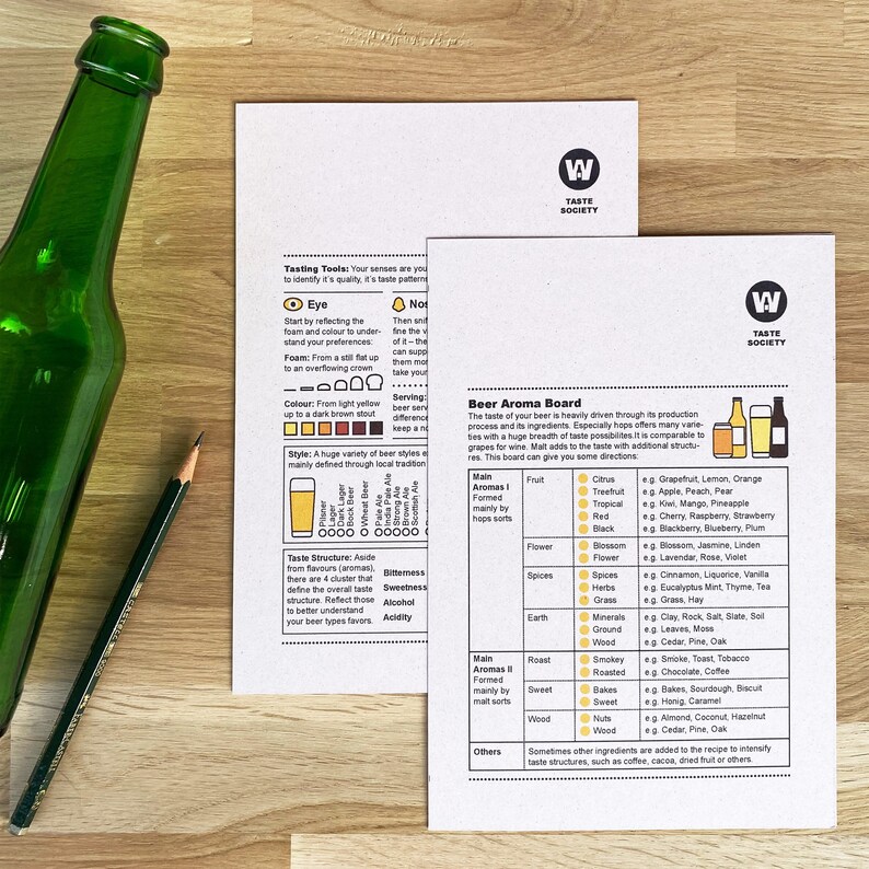Beer Tasting Pro Printable Guide Etsy