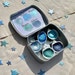 Magic Blue Clamshell Set - Handmade Metallic Watercolor Paint 