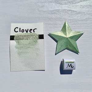 Klaver - Handgemaakte metallic aquarelverf