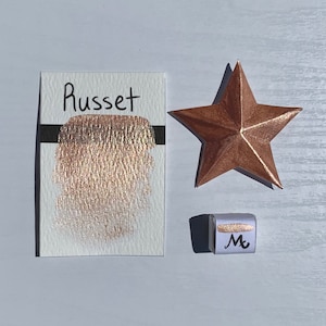 Russet - Handmade Metallic Watercolor Paint