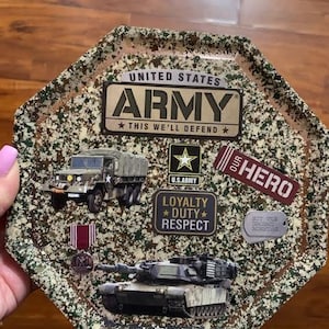 Army Inspired Resin Tray