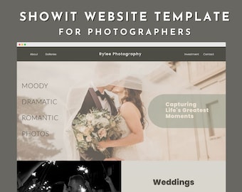 ShowIt Website Template | Fotograf Website Template | Fotograf Showit Website Template