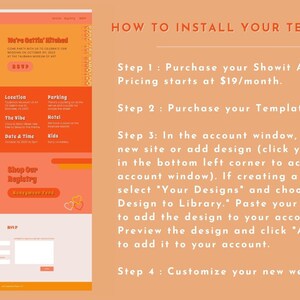 Wedding Website Template | Showit Wedding Website Template | Showit Website Template | Wedding Website Design image 3