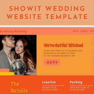 Wedding Website Template | Showit Wedding Website Template | Showit Website Template | Wedding Website Design
