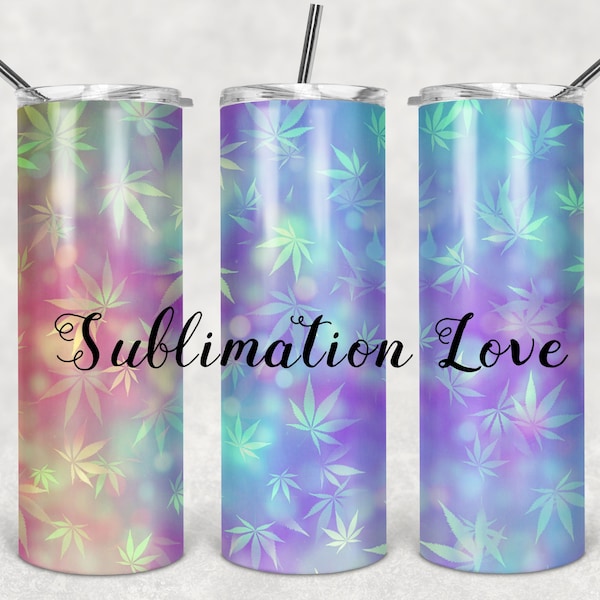 Marijuana Leaves Sublimation 20oz skinny designs downloads, Sublimation Tumbler Designs, Tumbler PNG,  20oz Skinny Tumbler Wrap, Template