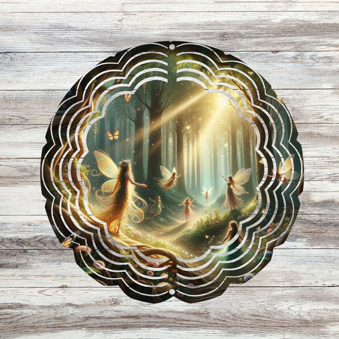 Fairy Wind Spinner PNG, Wind Spinner Sublimation Designs, Fairies Wind Spinner Designs, Fantasy