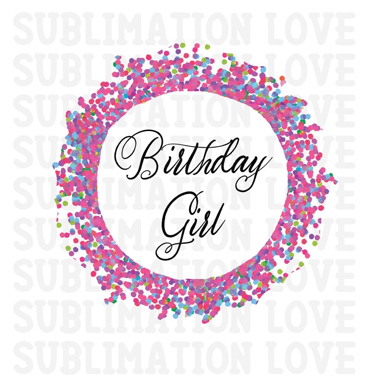 Birthday Confetti Frame Waterslide png Birthday Clipart Birthday Sublimation Downloads Birthday Girl PNG Girl Sublimation png