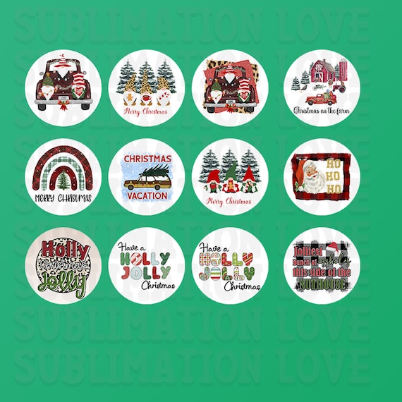 Set of 18 Christmas Cardstock Freshies Printable, Digital Download,  Cardstock for Freshies, Freshie Cardstock, Digital Download, PNG, JPG 
