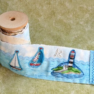 Make Your Own Slow Stitch Bobbin Kit - Vintage Paris Style, Sew Lovely and Beside The Sea Themed Mindful Stitching, Craft & Embroidery Kit image 2