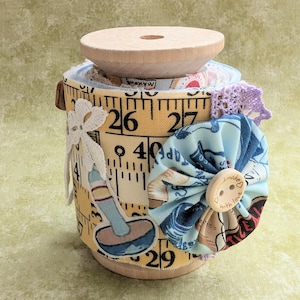 Make Your Own Slow Stitch Bobbin Kit - Vintage Paris Style, Sew Lovely and Beside The Sea Themed Mindful Stitching, Craft & Embroidery Kit image 7