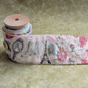 Make Your Own Slow Stitch Bobbin Kit - Vintage Paris Style, Sew Lovely and Beside The Sea Themed Mindful Stitching, Craft & Embroidery Kit image 4