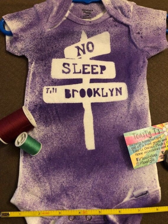 no sleep till brooklyn onesie