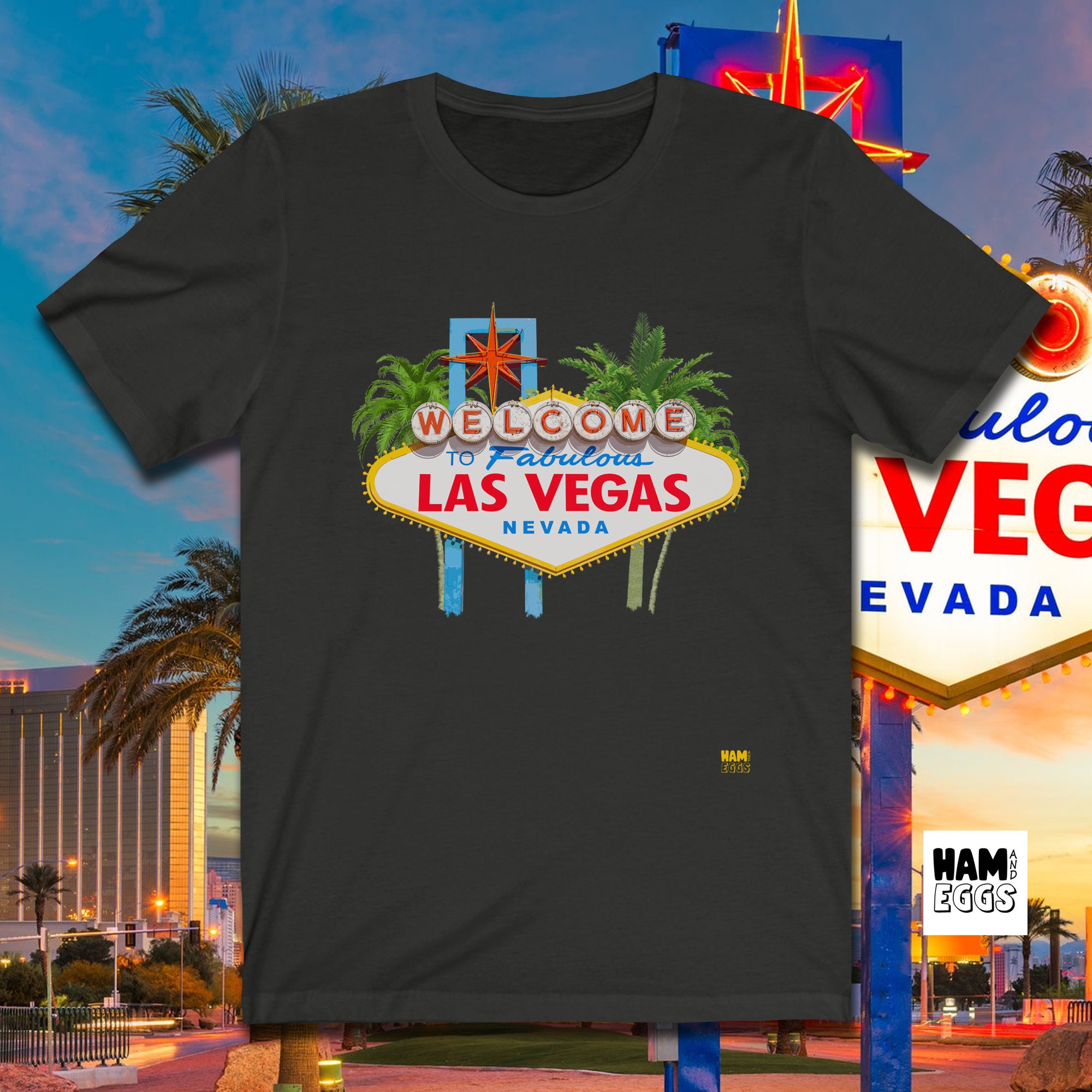 Las Vegas Sign Tshirt Daytime Las Vegas Vacation Shirt Etsy