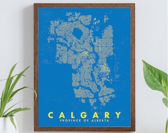Calgary, Alberta Figure-Ground Poster