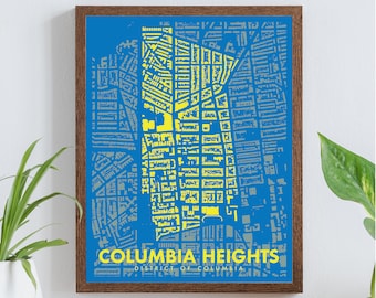 Columbia Heights Neighborhood Figure-Ground Poster
