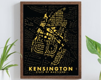 Kensington, Maryland, Figure-Ground Poster