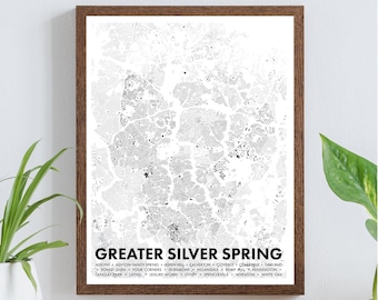 Greater Silver Spring Figure-Ground Poster