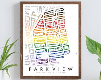 Park View, DC, Figure-Ground Poster