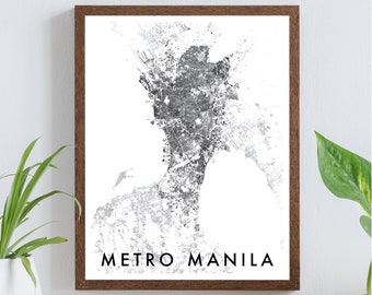 Metro Manila Figure-Ground Poster