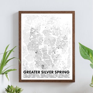 Größere Silber Frühling Figur-Ground Poster