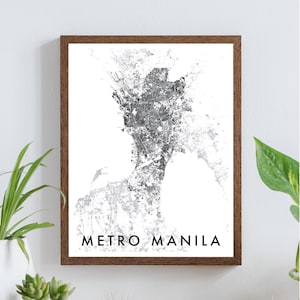 Cartel de metro Manila Figure-Ground