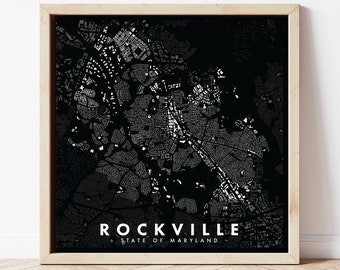 Rockville, Maryland, Figure-Ground Poster