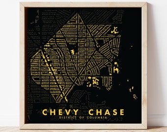 Chevy Chase, DC, Figure-Ground Poster