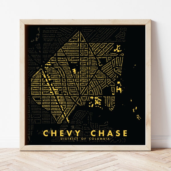 Chevy Chase, DC, Figure-Ground Poster